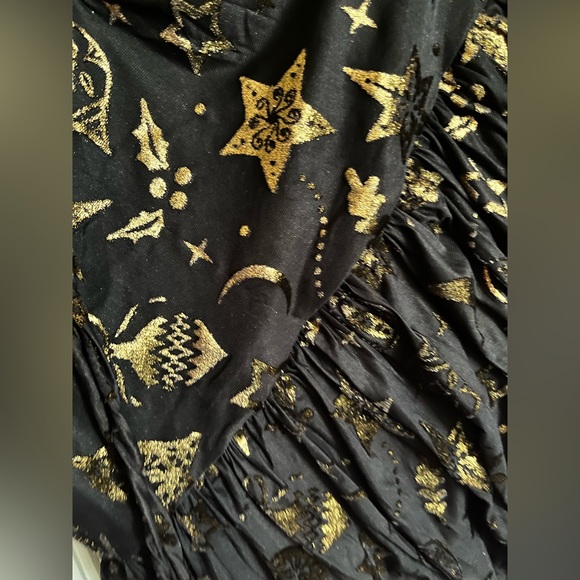 Black Milk Burned Velvet Christmas Baubles Heavenly Dress - Picture 5 of 5